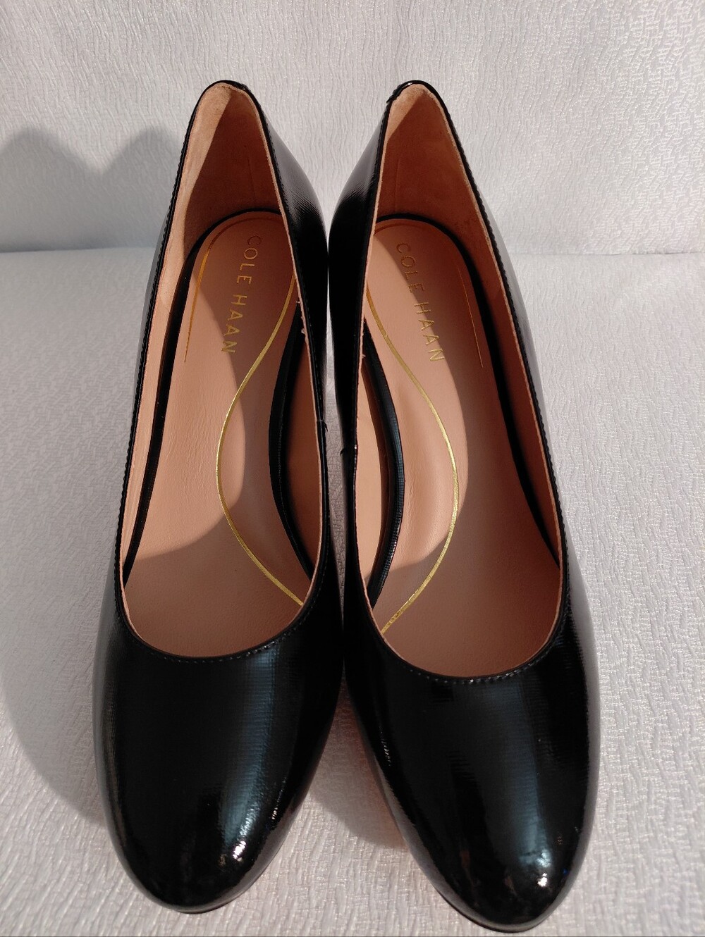 Cole Haan Classic Black Patent Leather Women's Pumps Size 7 1/2 New - Picture 7 of 7